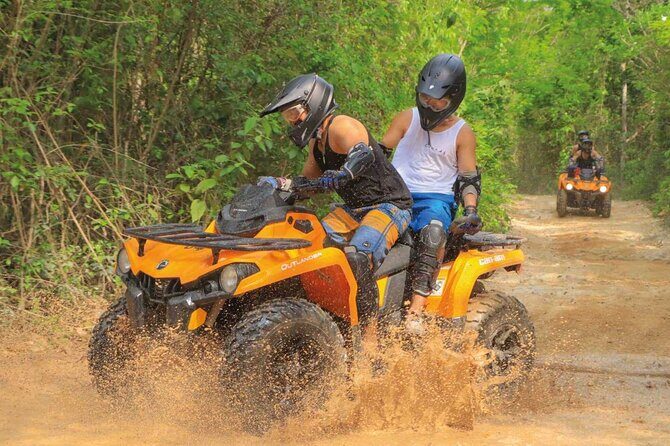Tulum Half-Day Jungle Adventure ATV, Ziplines (4) & Mexican Snack - Four ziplines above the jungle canopy (including the long final ride)