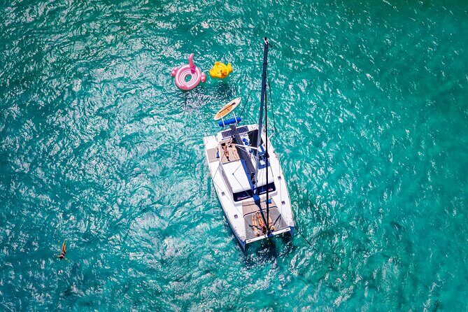 Tulum: Romantic Dinner on 34' Aventura Catamaran – All Inclusive - Setting Sail From Puerto Aventuras at 8:00 pm