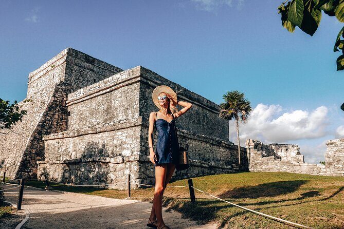 Tulum Ruins Tour + Cenote Swim & Lunch from Riviera Maya - Stop 1 in Tulum: ruins, coastline photos, and a lot of sun