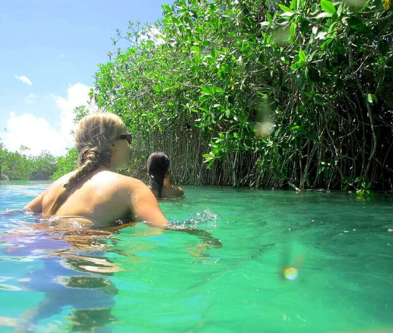 Tulum: Sian Ka'an Lagoons and Cenote Escondido Tour - Muyil ruins: a Mayan commerce route you can actually walk through