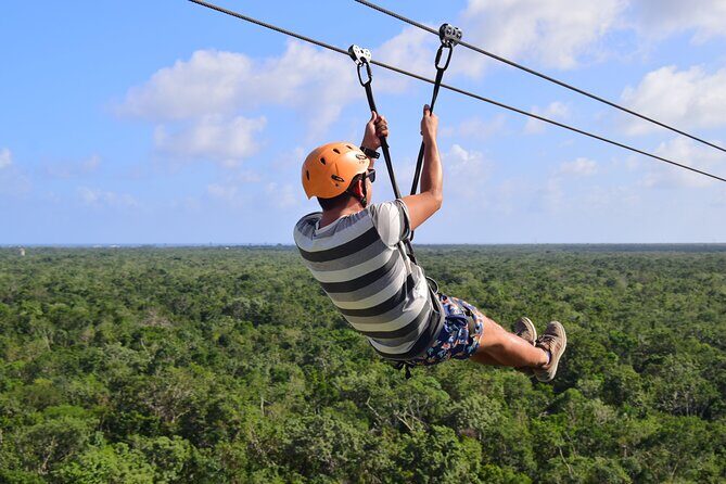 Tulum's Thrilling Jungle: ATV, Zip Lines, Cenote & More! - Rappelling 13 feet: the real challenge moment