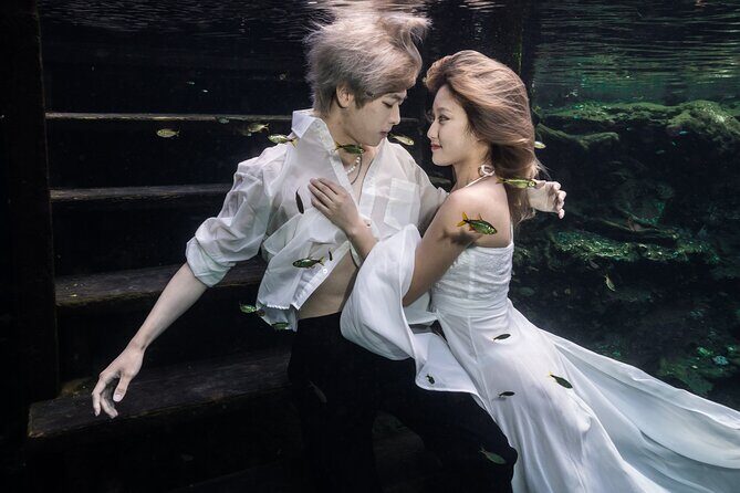 Underwater Photo Shoot Experience in Cenote - Photos, video clips, and post-editing value
