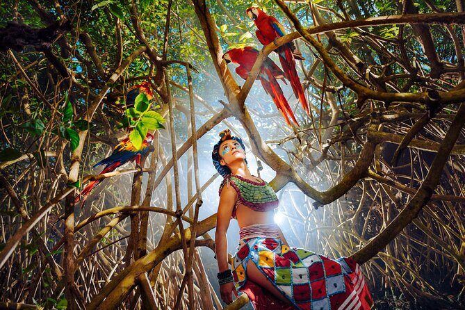 Xcaret Park Plus Access with Transportation and Night Show - Plus Area before the underground rivers: comfort that actually pays off