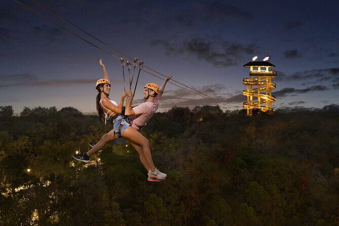 Xplor Fuego Admission <em>Official Product</em> – Timed entry and the self-guided setup (no tour bus needed)’ /><br />
This isn’t a sit-and-watch show. It’s <strong>self-guided</strong>, and the park uses lots of signs and checkpoints to steer you from one activity to the next. That’s good news because you can move at your own pace. It also means you do need to pay attention and not rely on someone pulling you along.</p>
<p><p>Here’s what helps:</p>
</p>
<ul>
<li>Staff are present at the <strong>adventure zones</strong>, and safety checks are frequent.</li>
<li>You’re given equipment for the key water and ride activities (like <strong>life jackets and helmets</strong>).</li>
<li>The flow is designed around starting quickly with <strong>timed entry</strong>, so you’re not waiting around for group departures.</li>
</ul>
<p><p>A practical tip: arrive a touch early so you can get oriented without feeling rushed. You’ll be walking and switching areas, and that’s easier when you’re calm at the start.</p>
</p>
<h2 id="zip-lines-over-the-treetops-plus-the-hammock-splash">Zip-lines over the treetops, plus the Hammock Splash</h2>
<p><img width="669" height="446" decoding="async" src=